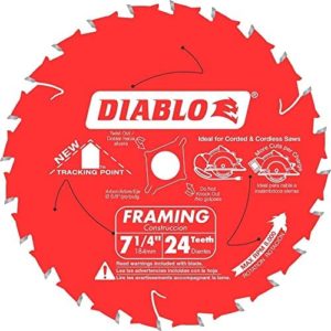 7-1/4" x 24 Tooth Framing Saw Blade, Freud D0724A