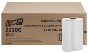 Genuine Joe Hardwound Roll Paper Towels - White