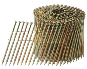 2-1/2" x 113, Coil Nail, ScrewShank, Reversible Star,