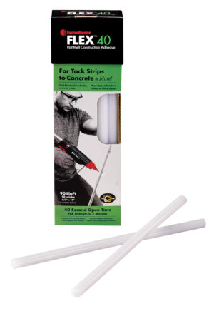 FLEX 40 Hot-Melt GlueSticks, 40 sec, 18/BX, 10BX/Ct