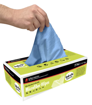 Microfiber Cleaning Cloths in Dispenser Box