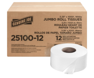 Genuine Joe Jumbo Roll Bath Tissues